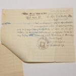 WWII- περίοδος Κατοχής- Χειρόγραφο Ενδεικτικόν "Γυμνασίου Κρεστένων Αιγίου" Σχολ. έτος 1941-1942 (LOT 2 εγγράφων) - Image 3