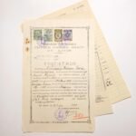 WWII- Β' Παγκοσμίου Πολέμου- Ενδεικτικόν "Εξαταξίου Γυμνασίου Θηλέων Αιγίου" 1939, Αίγιο (LOT 3 εγγράφων)