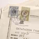 Ενδεικτικόν "Οκτατάξιον Γυμνάσιο Θηλέων Αιγίου" Σχολ. έτος 1952-1953 (LOT 3 εγγράφων) - Image 2