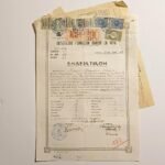 Ενδεικτικόν "Οκτατάξιον Γυμνάσιον Θηλέων Αιγίου" Σχολ. έτος 1951-1952 (LOT 3 εγγράφων)