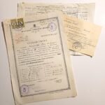 Ενδεικτικόν "Οκτατάξιον Γυμνάσιον Θηλέων Αιγίου" Σχολ. έτους 1957-1958 (LOT 3 εγγράφων)