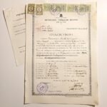 Ενδεικτικόν "Οκτατάξιον Γυμνάσιον Θηλέων Αιγίου" Σχολ. έτους 1957-1958