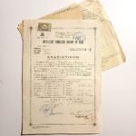 Ενδεικτικόν "Οκτατάξιον Γυμνάσιον Θηλέων Αιγίου" Σχολ. έτος 1951-1952 (LOT 3 εγγράφων)