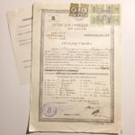 Ενδεικτικόν "Οκτατάξιον Γυμνάσιον Θηλέων Αιγίου" Σχολ. έτους 1957-1958