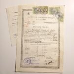 Ενδεικτικόν "Οκτατάξιον Γυμνάσιον Θηλέων Αιγίου" Σχολ. έτους 1957-1958