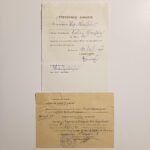 Ενδεικτικόν "Οκτατάξιον Γυμνάσιον Θηλέων Αιγίου" Σχολ. έτους 1957-1958 (LOT 4 εγγράφων) - Image 4