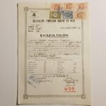 Ενδεικτικά "Γυμνάσιον Θηλέων και Δημοτικόν Σχολείον" 1938-1940, 1952- Αίγιο (LOT 4 τεμαχίων) WWII- Β' Παγκόσμιος Πόλεμος - Image 3