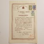 Ενδεικτικά "Γυμνάσιον Θηλέων και Δημοτικόν Σχολείον" 1938-1940, 1952- Αίγιο (LOT 4 τεμαχίων) WWII- Β' Παγκόσμιος Πόλεμος - Image 5