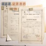 Ενδεικτικά & Τίτλος Διετούς φοίτησης "Οκτατάξιον Γυμνάσιον Θηλέων Αιγίου" 1951-1952 (LOT 5 τεμαχίων)