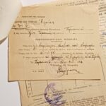 Ενδεικτικόν "Οκτατάξιον Γυμνάσιον Θηλέων Αιγίου" Σχολ. έτος 1955-1956 (LOT 3 εγγράφων) - Image 2