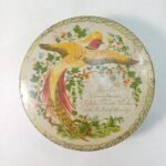 Στρογγυλό μεταλλικό κουτί "Berke Americana Golden Fruit Cake" δεκαετία '60, vintage - Image 2