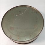 Στρογγυλό μεταλλικό κουτί "Berke Americana Golden Fruit Cake" δεκαετία '60, vintage - Image 3