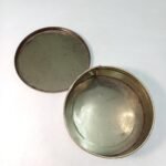 Στρογγυλό μεταλλικό κουτί "Berke Americana Golden Fruit Cake" δεκαετία '60, vintage - Image 4