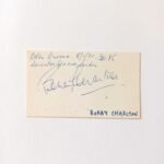 Ιδιόχειρο αυτόγραφο του ποδοσφαιριστή Sir Bobby Charlton, 1971