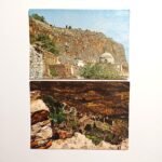Vintage Καρτ Ποστάλ "Μονεμβασιά" & "Μυστράς" του 20ού αιώνα (LOT 2 τεμαχίων)