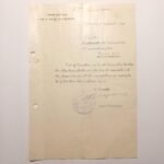 Επιστολή με την υπογραφή του Υπουργού παρά τω Πρόεδρω της Κυβερνήσεως - Μ. Ι. Μαυρογορδάτο, 6/1/1950, Αθήνα