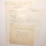 Πρόγραμμα και πρόσκληση για την εορταστική εκδήλωση του Ελληνοτσεχοσλοβακικού Συνδέσμου, 9-6-1957 (LOT 3 τεμαχίων)