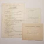 Πρόγραμμα και πρόσκληση για την εορταστική εκδήλωση του Ελληνοτσεχοσλοβακικού Συνδέσμου, 9-6-1957 (LOT 3 τεμαχίων) - Image 2