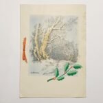 Vintage χριστουγεννιάτικη κάρτα "O. Borsani" 1948