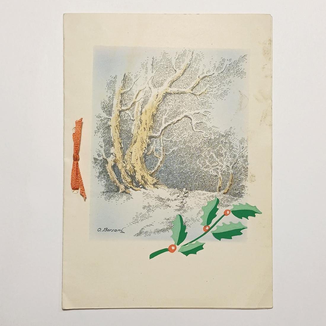 F14-119-A-20260316_204902-1100x1100 Vintage χριστουγεννιάτικη κάρτα "O. Borsani" 1948 - Image 1