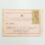 Εισιτήριο Σιδηροδρόμων Ελληνικού Κράτους (Σ.Ε.Κ.) 13-6-1965 από το Μόναχο προς την Αθήνα