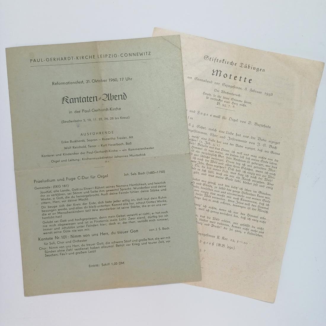 F14-38-A-20260310_112952-1100x1100 Προγράμματα εκκλησιαστικών συναυλιών, μέσα 20ού αιώνα, από τη Γερμανία (LOT 2 τεμαχίων) - Image 1