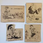 WWII - Γελοιογραφίες αποκόμματα από εφημερίδα 1940-1941 (LOT 4 τεμαχίων)