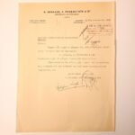 Επιστολή (πριν από την έναρξη του WWII) "Α. ΔΕΝΑΞΑΣ, Λ. ΡΟΖΕΝΣΤΑΪΝ & ΣΙΑ" 10-1-1940, Αθήνα