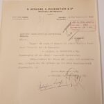 Επιστολή (πριν από την έναρξη του WWII) "Α. ΔΕΝΑΞΑΣ, Λ. ΡΟΖΕΝΣΤΑΪΝ & ΣΙΑ" 10-1-1940, Αθήνα - Image 2