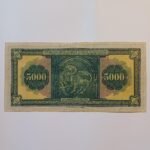 Χαρτονόμισμα των 5.000 δραχμών της Τράπεζας της Ελλάδος (1-9-1932) - Image 2