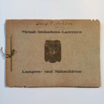 Γερμανικός λιθόγραφος εμπορικός κατάλογος ειδών χειροτεχνίας "Metall-Imitations-Laternen" - Jenny P. Anninos του 20ού αιώνα