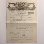 Ασφαλιστήριο συμβόλαιο φορτίου "Reliance Marine Insurance Company Limited" 24-5-1966, Πάτρα