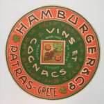 Διαφημιστική αφισέτα "Hamburger & Co" 1890, Πάτρα- Σπάνιο