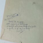 Χάρτινο πατρόν με κέντημα ημιτελές (Σταμπωτό σχέδιο) "Blanche" 29/9/1927, Παρίσι - Image 6