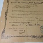 Πιστοποιητικό "Brevet de Capacité pour l’Enseignement Primaire" Γαλλική Δημοκρατία, 14-12-1933 - Image 2