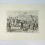 Γκραβούρα "Arrival of the King of the Greeks at Athens: His Majesty reviewing the National Guard" 28 Νοεμβρίου 1863