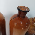 Μπουκάλια φαρμακείου/ εργαστηρίου, αντίκες "1 kg Collodium 6%" E. MERCK AG DARMSTADT - "Cacodylate de Fer" «Établissements Poulenc Frères» (Συλλογή 4 τεμ.) - Image 5
