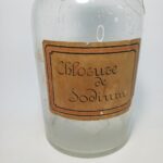 Μπουκάλι φαρμακείου/ εργαστηρίου, αντίκα "Chlorure de Sodium" (τέλη 19ου- πρώτο μισό 20ού αιώνα) - Image 3