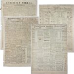Ελληνική Επανάσταση 1821-Εφημερίδες Αμερικανικές για τα επαναστατικά γεγονότα σε Μωριά και Στερεά Ελλάδα (Συλλογή 10 εφημερίδων)