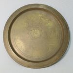 Μπρούτζινο/ ορειχάλκινο σετ σερβιρίσματος - Αιγυπτιακό με 6 ποτήρια & δίσκο (δεκαετίες 1960-'80) - Image 3