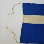 Ελληνικές σημαίες της ξηράς με κρόσσια (αρχές δευτέρου μισού 20ού αιώνα) (2 τεμ.) - Image 4