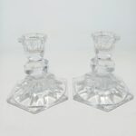 Κρυστάλλινα κηροπήγια Towle (24% Lead Crystal) – Made in Austria (2 τεμ.)
