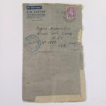 Στρατιωτικό αεροπορικό γράμμα με σφραγίδα Greek Navy Censor (3/10/1944) WWII