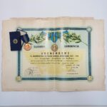 Μετάλλιο Εθνικής Αντίστασης 1941-1945 (Β' Τύπος) με το επίσημο δίπλωμα απονομής του